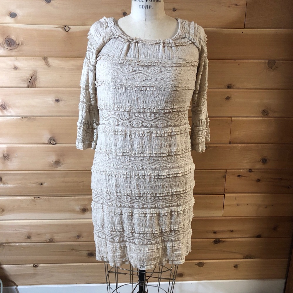 Vintage Cream Colored Lace Dress
